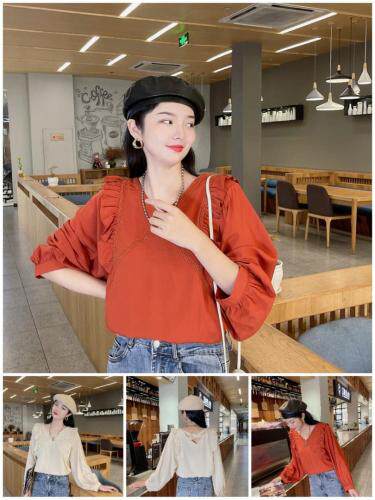 秋季新款木耳领上衣，其它，斐伦缇娜