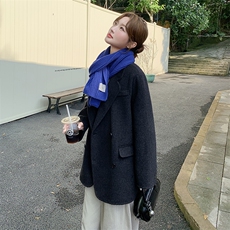 冬季新款现货双面羊绒西装呢外套2C300-2558-P295-K445，女装羊绒大衣，2C300