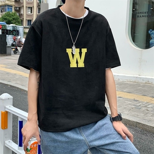 夏季潮流宽松潮牌五分袖港风ins短袖上衣半袖T恤潮男 T1161-P29图片