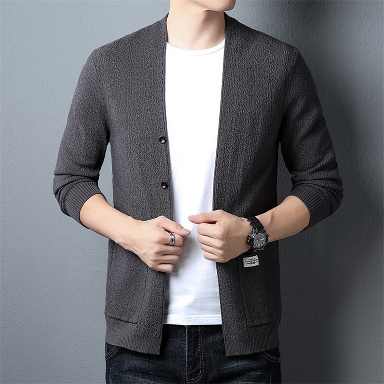 SXL-A956男士2023年秋季新款长袖针织开衫青年休闲外套服装P83,男装针织衫/毛衣,电商B360