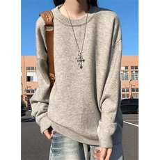 [005]打底内搭针织上衣山羊绒毛衣女秋冬宽松外穿A079-M888-P48，男装T恤，电商A079