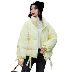 羽绒服女短款2022冬季新款韩版显瘦大毛领加厚保暖白鸭绒外甜美图片