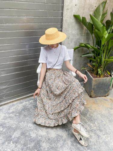 百搭花色半身裙，女装半身裙，百变诱惑