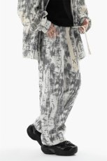 8XL-M超大码加绒加厚保暖扎染休闲套装TZ104-P98控118，男装休闲套装，电商D206-1