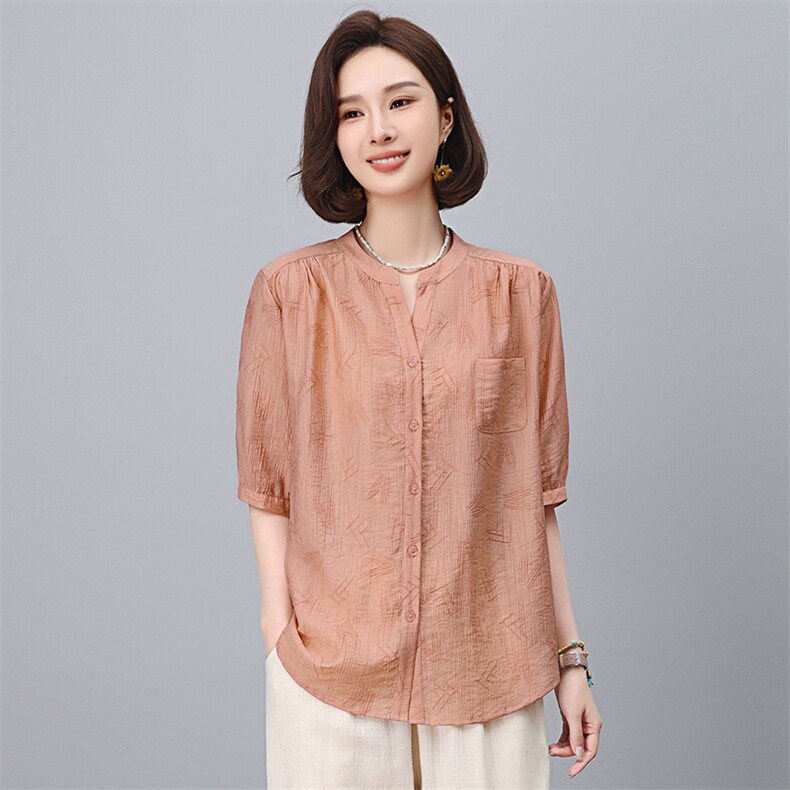 2025年夏季新款休闲天丝衬衫,女装衬衫,悦见她