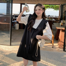 【已出大货】2024夏季新款甜酷减龄背带裙两件套时尚套装连衣裙仓，女装连衣裙，C位