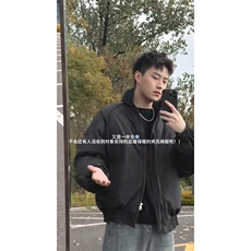 现货美式高街休闲夹克冬季三防立领纯色户外工装加厚棉服外套，男装夹克，电商A486