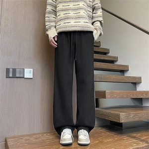 YK86115-P40加绒P46 人棉%氨纶3%涤纶72% 秋冬新款直筒卫裤男图片