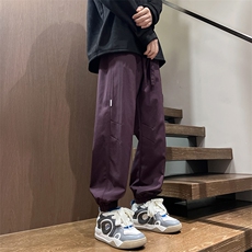 港风秋冬工装裤宽松休闲伞兵裤男K23322-P40控58，男装工装外套，星座717
