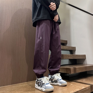 港风秋冬工装裤宽松休闲伞兵裤男K23322-P40控58图片
