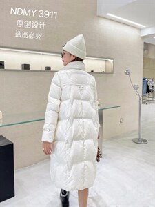 90白鸭绒长款羽绒服图片