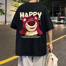 T678大码宽松纯棉运动圆领体恤衫oversize短袖T恤男重磅T，男装T恤，星座304A-1