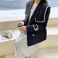 韩式大版气质撞色西装，女装西装，Balance Studio(2F)