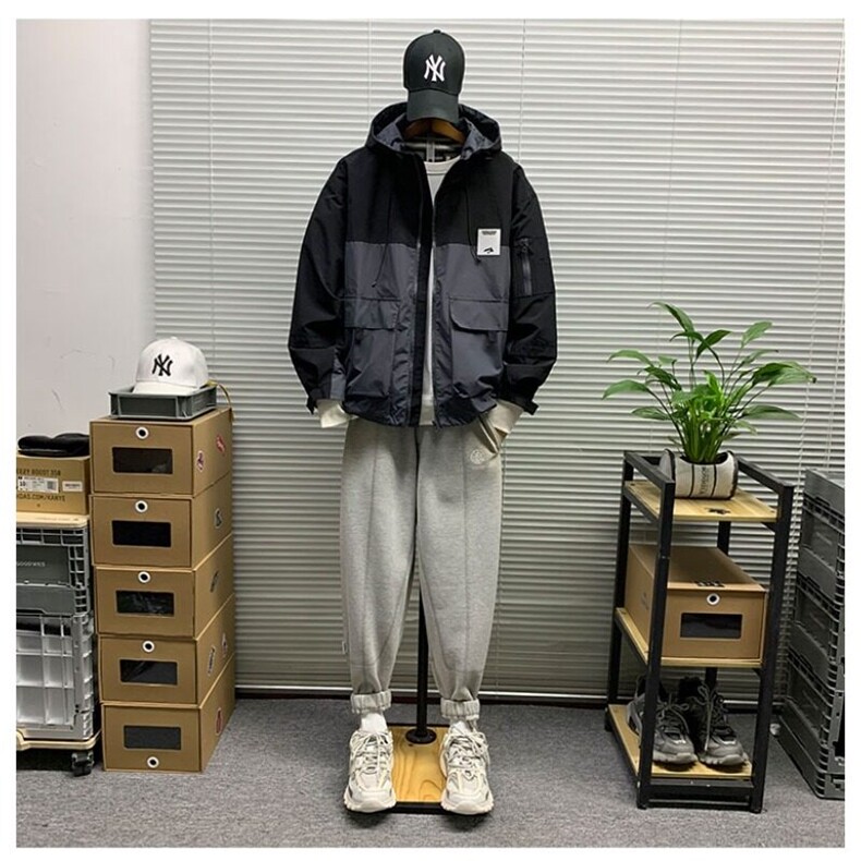 JK013抖音质量黑色绿色M-3XL,男装夹克,星座218-1（原230）