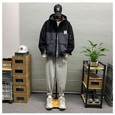 JK013抖音质量黑色绿色M-3XL，男装夹克，星座218-1（原230）