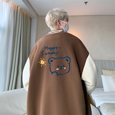 摇粒绒棒球服男大码开衫卫衣男夹克BF86309-P65，男装夹克，电商A040