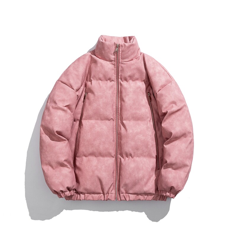 1PU皮复古做旧双侧金属拉链大码M-5XL加棉棉衣男MY77092P130控198,男装棉衣,星座226-2