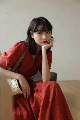 复古红连衣裙销量5W?，女装连衣裙，TWO LAPS