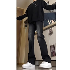男美式高街微喇牛仔裤男高个子直筒裤潮513ACK2776P32，男装牛仔裤，星座513A