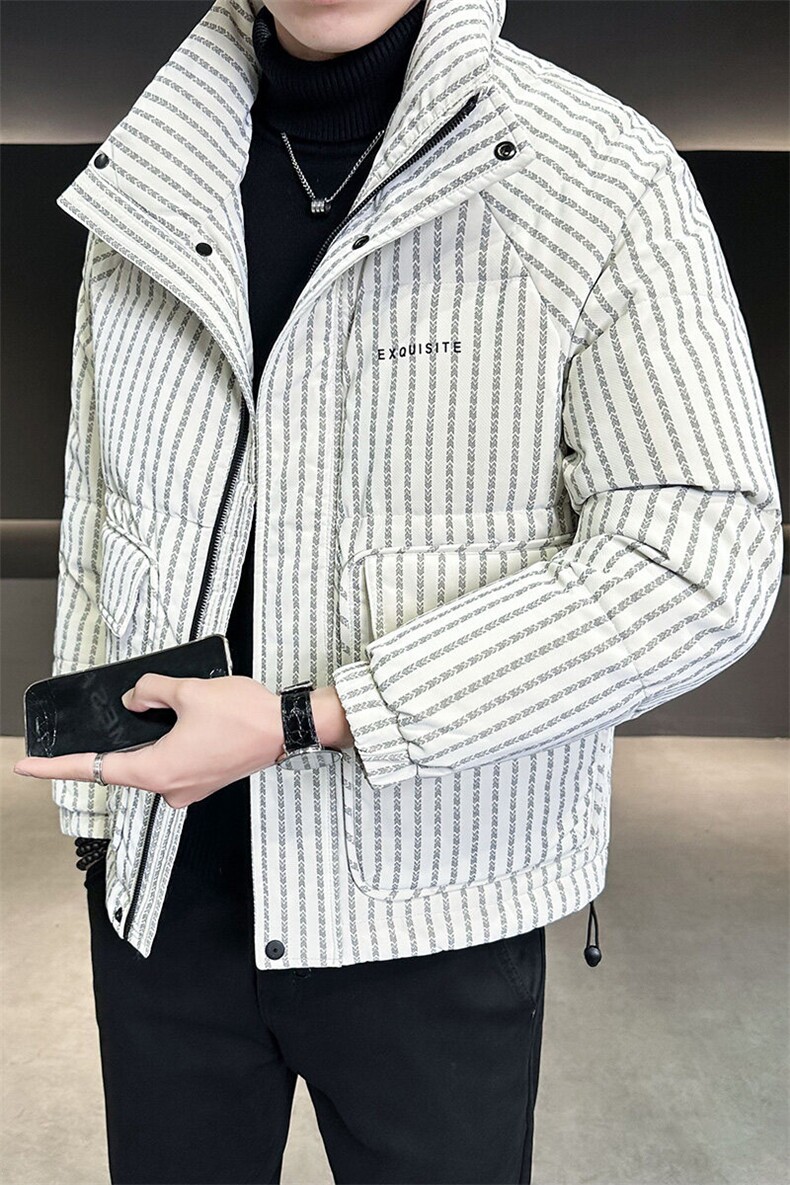 标50白鸭绒带报告男装羽绒服皮羽绒外套C317-Y830-P295,男装羽绒服,电商C317