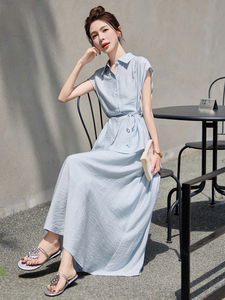 优雅新中潮夏日裙两件套女2025夏季新款设计感衬衫半身裙套装显瘦图片