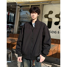 美式飞行员夹克男春秋高级感痞帅工装外套立领棒球服JK06713-P65，男装夹克，星座308B-1