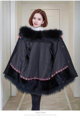 （现货）派克服，狐狸毛领，貉子毛内胆可脱卸，女装，伊娜蕾尔