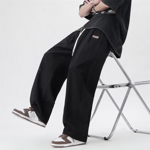 夏季潮直筒百搭宽松型运动裤新款纯色男休闲裤时尚长裤 K6310-P34图片