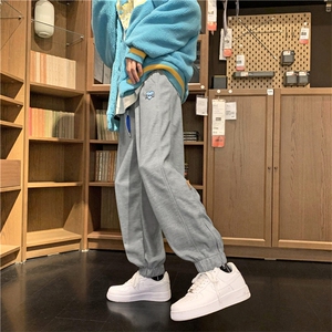 大码S-3XL  秋冬加厚华夫格日系休闲百搭直筒束脚裤  K1769-P40图片