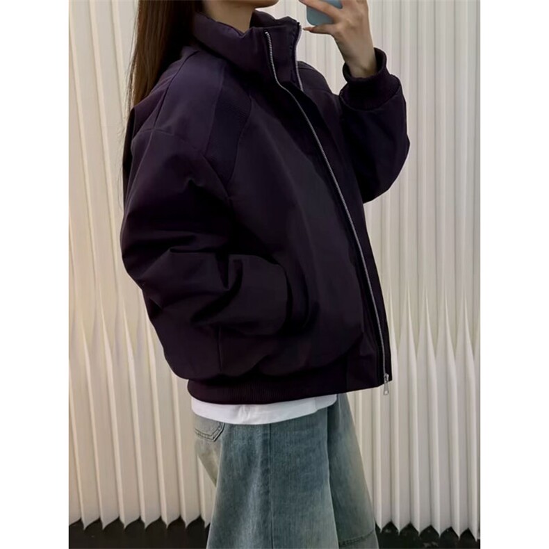 高品质春装新款老钱风美式高街解构立领棒球服飞行夹克潮休闲外套,男装夹克,电商A443