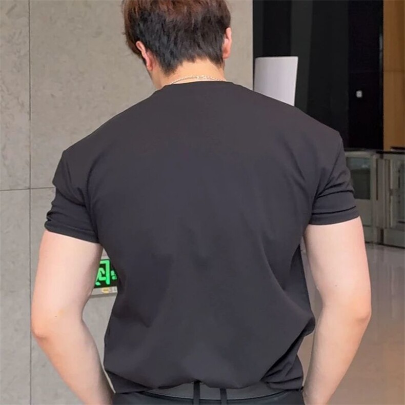 1506/QRZ0/P27德绒保暖磨毛冬季内搭短袖t恤男,男装T恤,星座1506