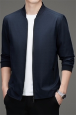 Q965秋冬新款男士夹克棒球领商务休闲时尚青年男装纯色外套，男装夹克，电商B360