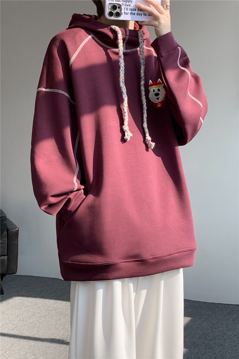 6XL-M重磅刺绣连帽卫衣男高街套头打底上衣WY47-P88,男装T恤,电商D206-1
