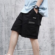 A003-HK7012-P45夏装新款时尚口袋男士工装短裤港风，男装休闲裤，电商A003