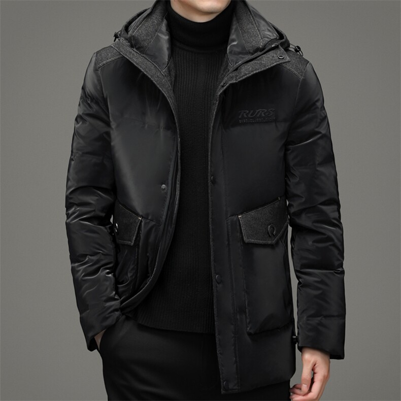 中老年羽绒服男长款白鸭绒保暖爸爸装冬季中年外套HM2168-P295,男装羽绒服,电商B212（原钱塘6029）