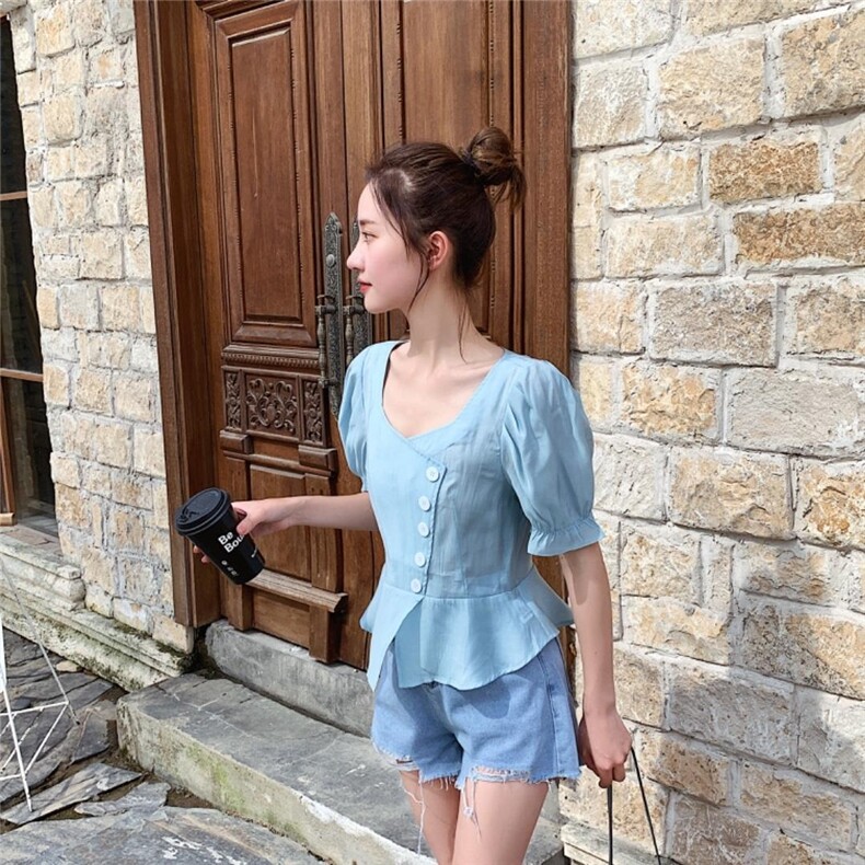 2021夏季新款，女装，V/A