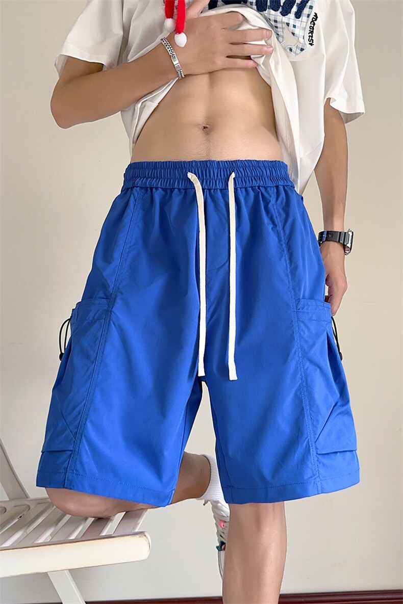 高品质休闲中裤男夏五分裤宽松工装短裤男士裤子225-2-K605-P38,男装牛仔裤,星座225-2