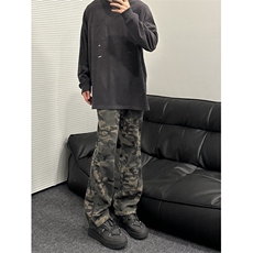 2024美式男伐木裤穿搭hiphop迷彩裤显腿长直筒工装裤GJ229P45，男装工装外套，电商D256-3(原A064-3)