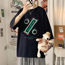Q11171-P30春夏季七分袖t恤男大码五分袖男短袖中袖，男装T恤，电商A040