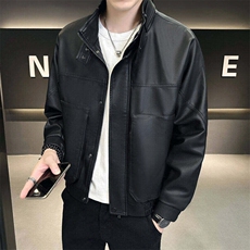 新款男士皮衣皮夹克防风防水立体口袋309B-3-2307-P95，男装夹克，星座1409-3