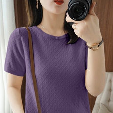 圆领紫色