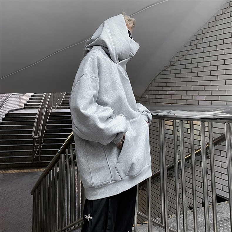 美式重磅高领卫衣男连帽冬季加绒宽松痞帅情侣外套ins潮RG110-P50,男装卫衣,星座1008
