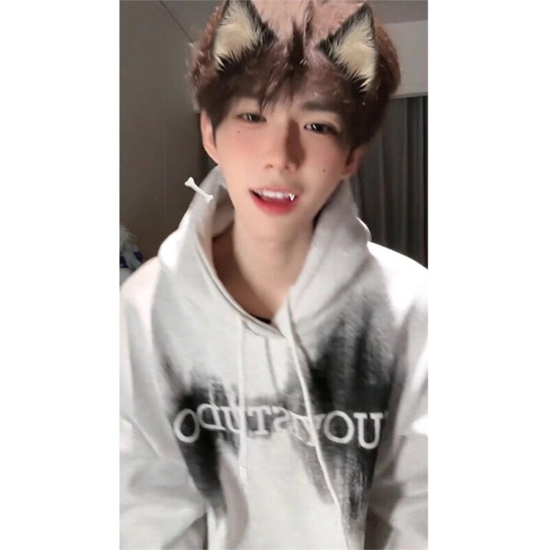 何秋亊同款卫衣连帽男春秋潮牌美式复古重磅oversize情侣宽松外套,男装卫衣,星座908-1