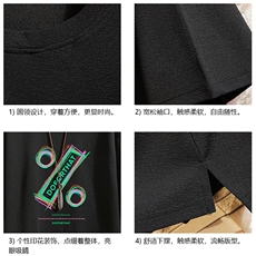 Q11171-P30春夏季七分袖t恤男大码五分袖男短袖中袖砖墙挂拍，男装T恤，电商A040A