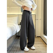 2026春夏新款男女款高级感新面料垂感休闲直筒西装裤6616-特P35，男装西服套装，电商C305A