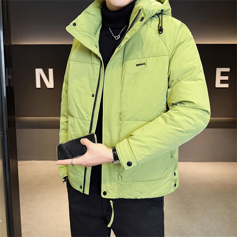 标50绒店主风2025新款男士短款连帽羽绒服外套B338-9821-P225,男装羽绒服,电商B338