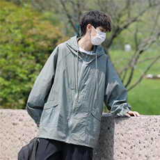 户外运动轻薄透气防晒衣男女时尚防晒服潮牌连帽S92-P42，男装防晒衣，星座1109-3