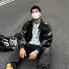 网图现货加厚加棉皮衣飞行员外套1209-1-JK19-P90主推可谈，男装夹克，星座1209-1