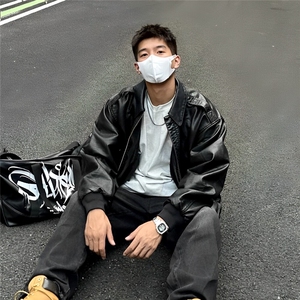 网图现货 加厚加棉皮衣 飞行员外套 1209-1-JK19-P90主推可谈图片