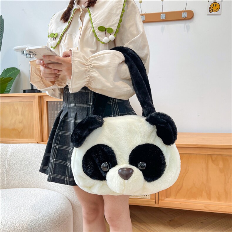 熊猫单肩包，小勇网供